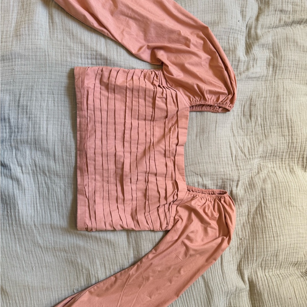 Coral Long Sleeve Blouse